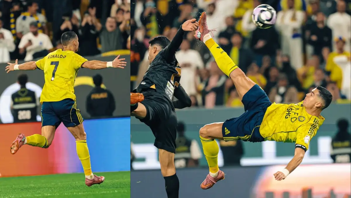 ‘Greatness Repeating’: Cristiano Ronaldo Breaks The Internet With Outrageous Bicycle Kick Goal For Al-Nassr