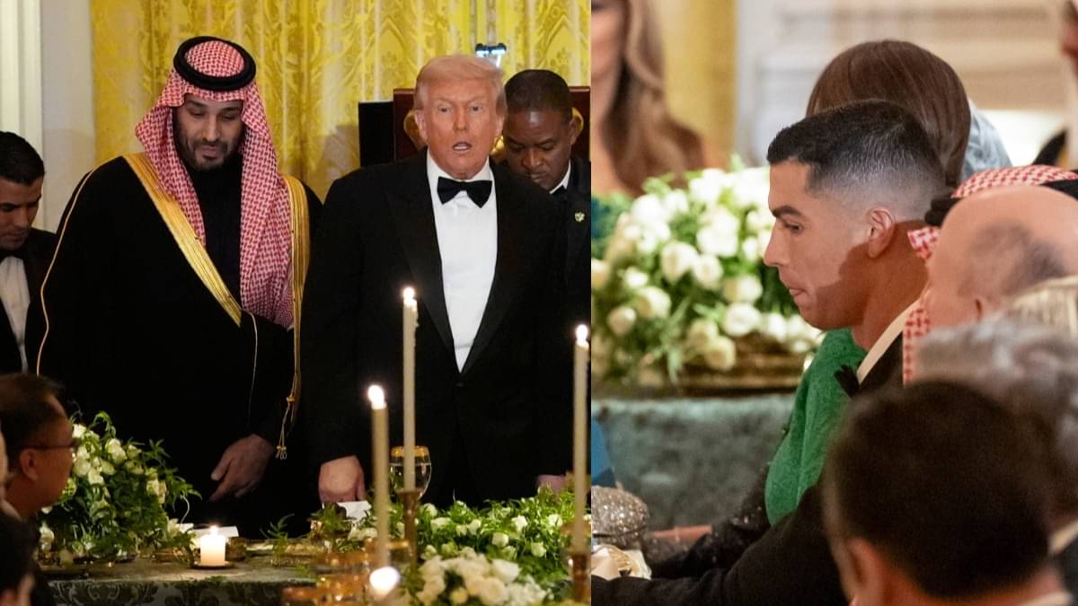 ‘Thank You For Being Here’: Donald Trump Hosts Cristiano Ronaldo And Saudi Arabia’s Crown Prince At The White House