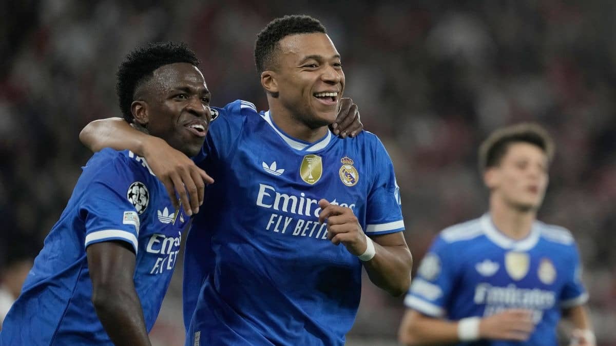 Kylian Mbappe Joins Cristiano Ronaldo In New UCL Career Milestone With 4 Goals Against Olympiakos In Champions League