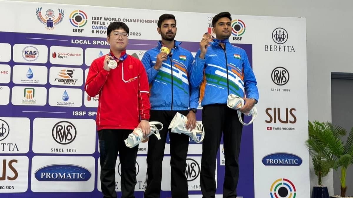 Samrat Rana Clinches Gold to Become 10m Air Pistol World Champion; Varun Tomar Takes Bronze As India Dominates Podium