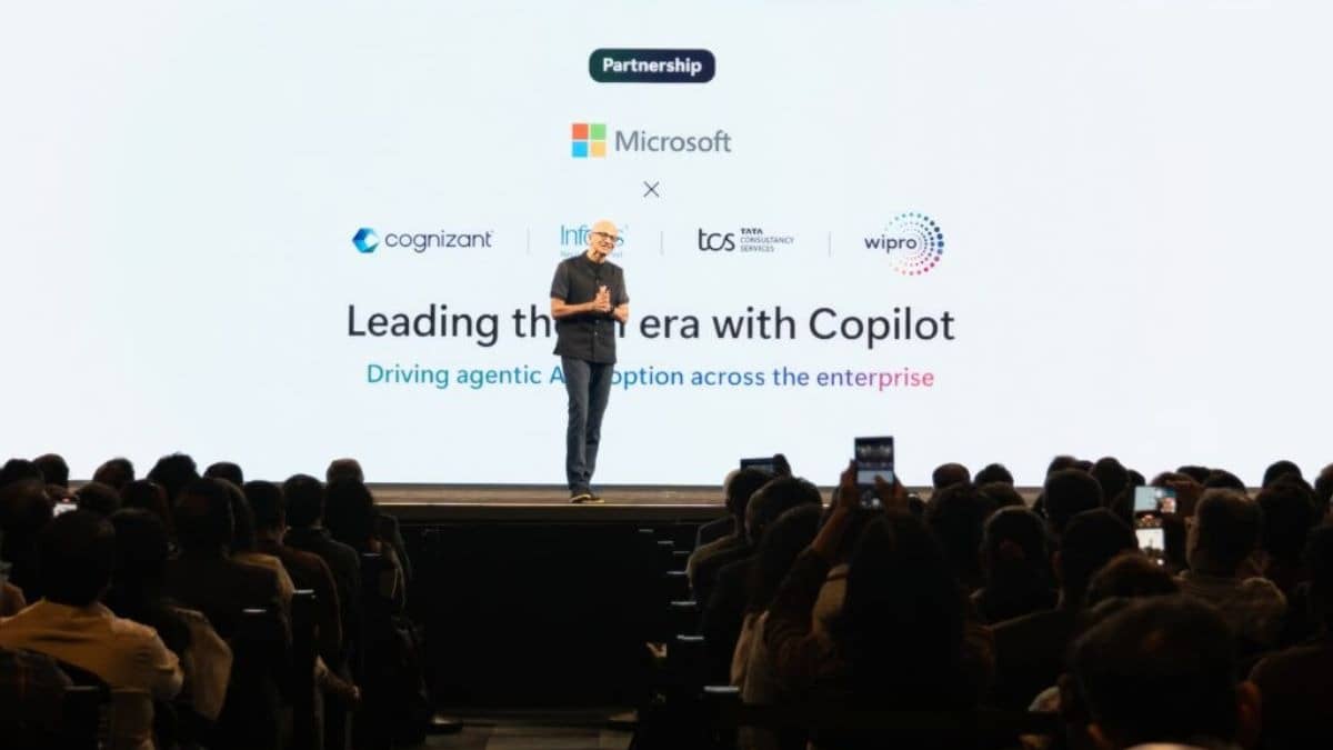 Nadella Unveils Mega AI Push: Microsoft Partners With TCS, Infosys, Wipro & Cognizant To Accelerate ‘Agentic AI’ Adoption
