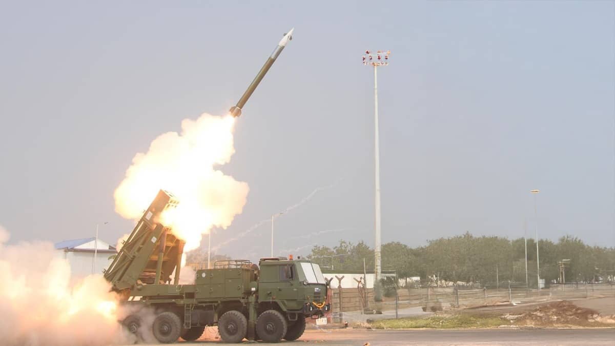 DRDO Successfully Conducts Maiden Flight Test of 120 Km Strike Range Pinaka Long Range Guided Rockets