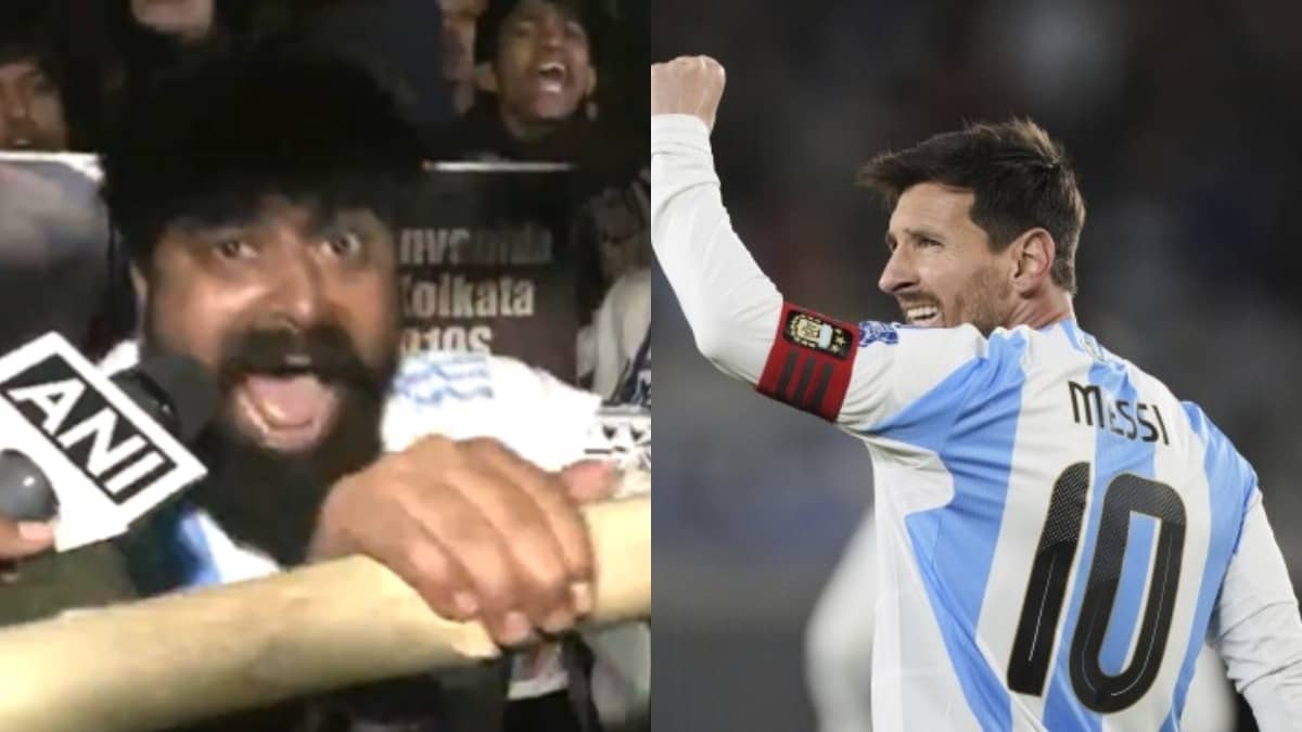 WATCH | ‘Love Karte Hain, Bhalobashi’: Lionel Messi’s Animated Fan Braves Winter Chill to Get Glimpse of Icon in Kolkata