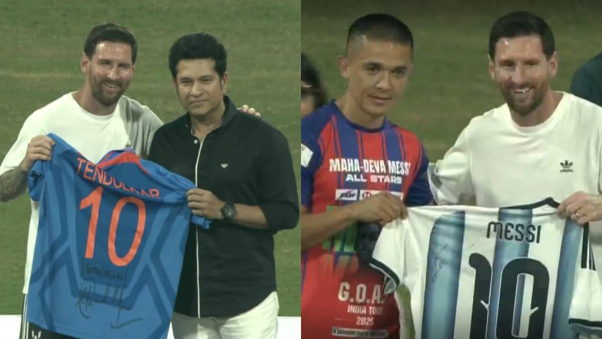 Mumbai Experiences The Lionel Messi Wave; Argentine Footballer Meets Sunil Chhetri & Sachin Tendulkar At Wankhede Stadium