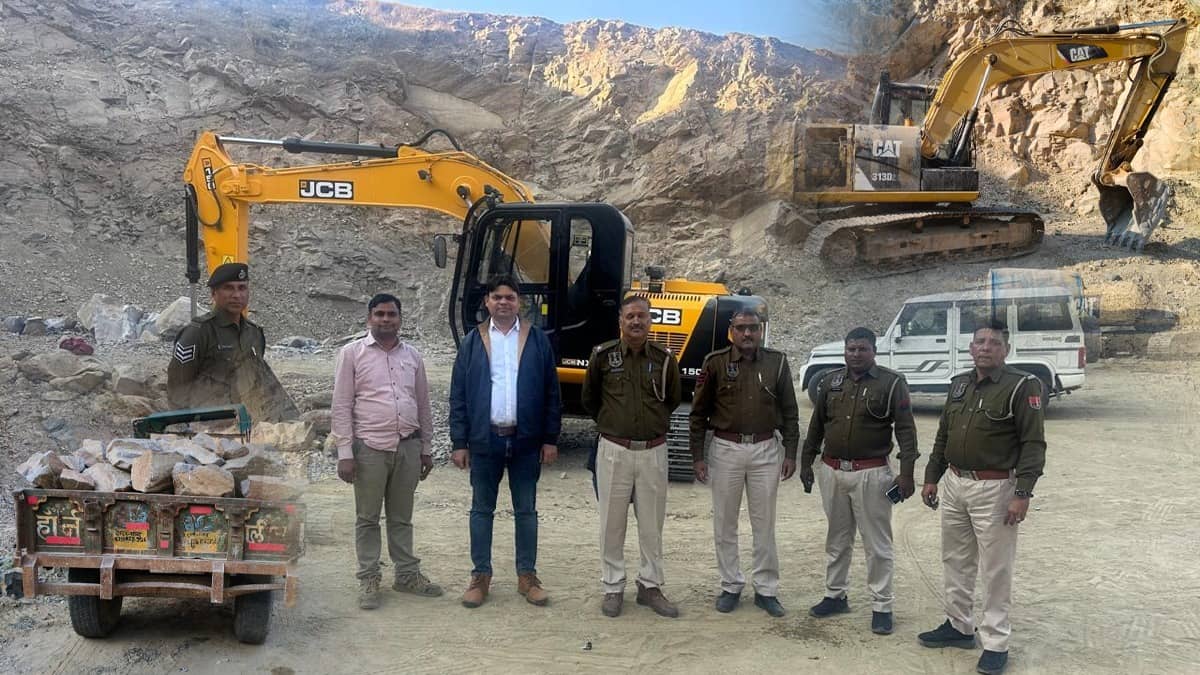 16 Vehicles Seized In A Massive Crackdown On Illegal Mining In Jaipur’s Aravalli Region