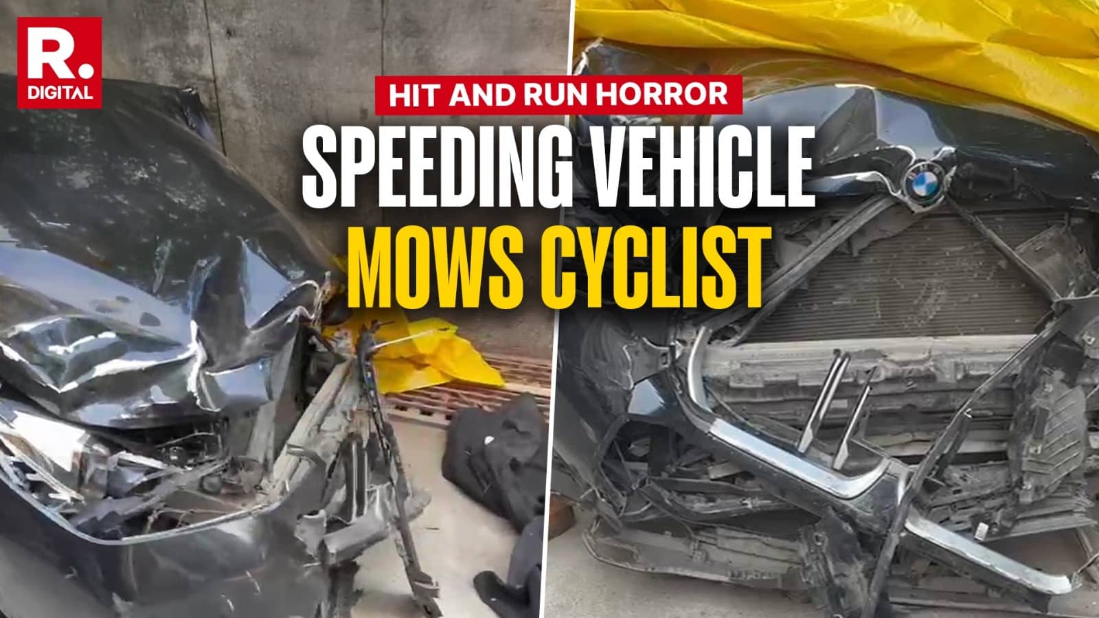 Drunk Driving Horror: Speeding BMW Claims Life of Cyclist in Noida, Driver Detained
