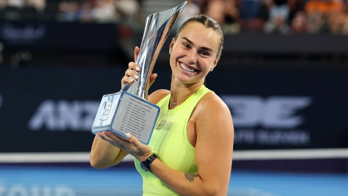 Aryna Sabalenka Clinches Back-to-Back Victories In Brisbane International, Downs Kostyuk in Straight Sets In The Final
