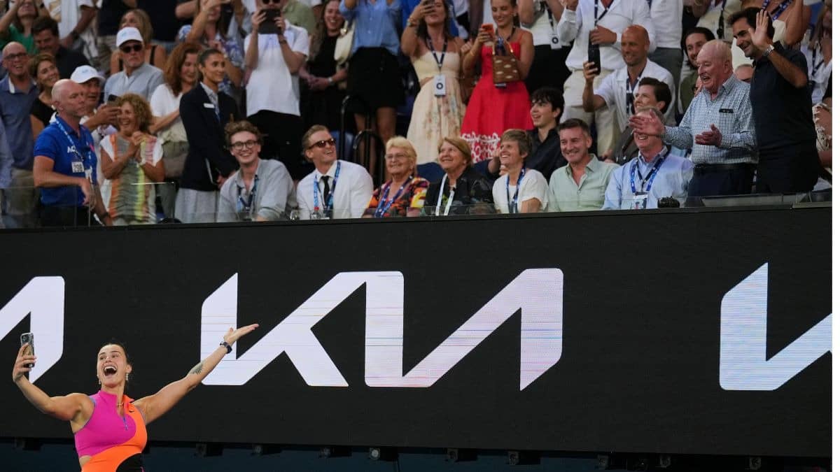 WATCH| Aryna Sabalenka Makes A Special Request To Roger Federer And Rod Laver After Gritty Australia Open Win