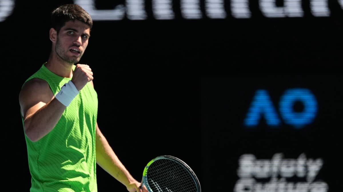 Carlos Alcaraz Moves Into Third Round At Australian Open 2026 Following 6-2, 6-4, 6-1 Win Over Corentin Moutet