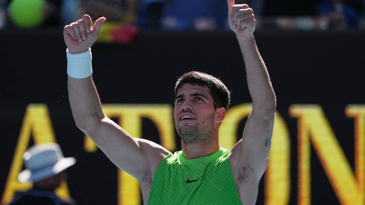 WATCH| Fan’s Cheeky Quip Leaves Carlos Alcaraz In Splits At Australian Open 2nd Round