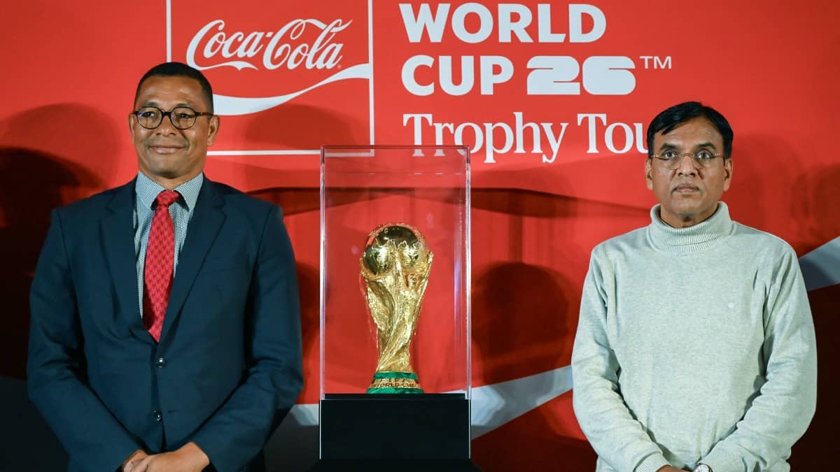 FIFA World Cup 2026 Trophy Arrives In India After 12 Years; Union Sports Minister Mansukh Mandaviya, Gilberto D’silva Attend Event