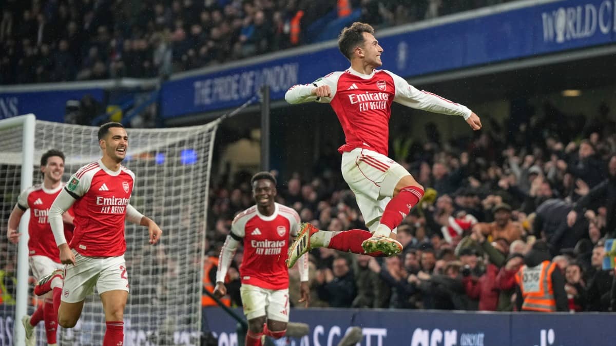 Arsenal Feast On Robert Sanchez Mistakes To Set Up 3-2 Win Over Chelsea In League Cup Semifinals