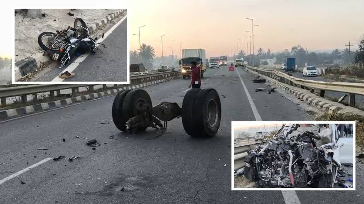 Massive Chain Collision on National Highway-648 in Karnataka, 7 Killed