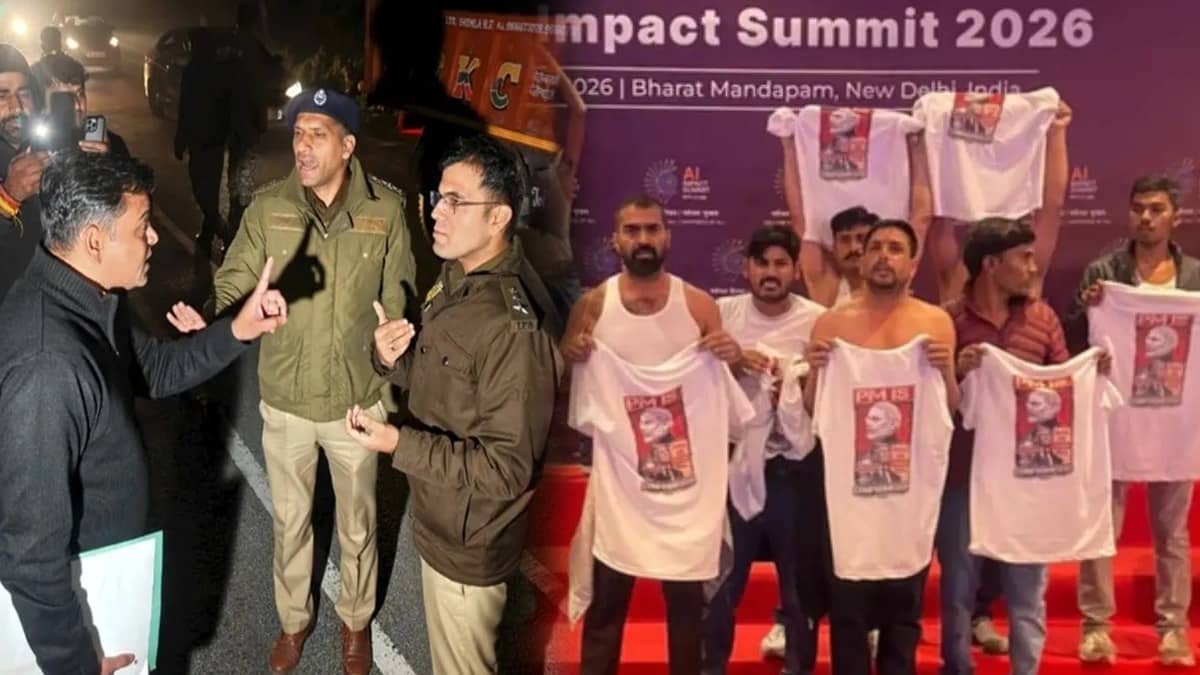 AI Summit Shirtless Protest: Who Are The Arrested IYC Workers & What Led To The Himachal Vs Delhi Police Faceoff