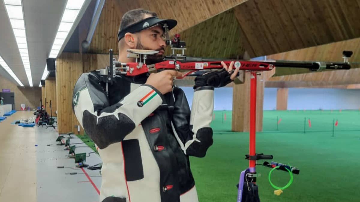 Aishwary Pratap Singh Tomar Spearheads India’s Podium Sweep in 50M Rifle 3 Positions at Asian Rifle/Pistol Championship