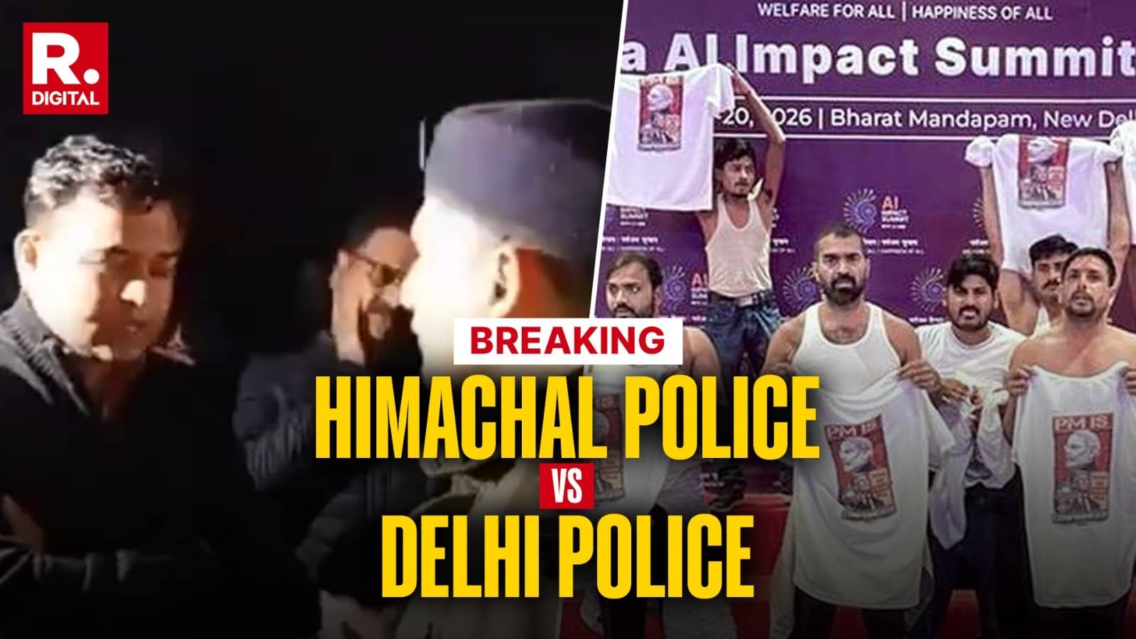 Delhi Police Vs Himachal Police: Faceoff In Shimla Over Congress Workers’ Arrest For Shirtless Protest