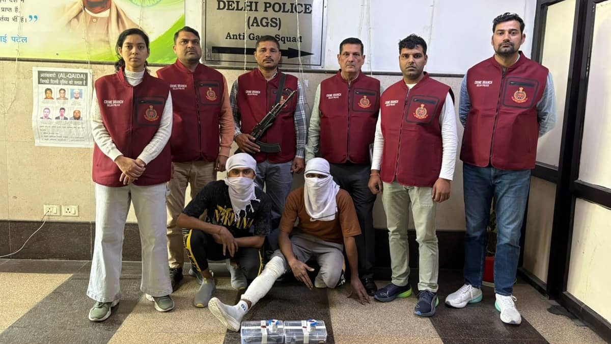 Crime Branch Nabs 2 Members Of Vinod Sanyasi Gang After Encounter In Delhi’s Dwarka