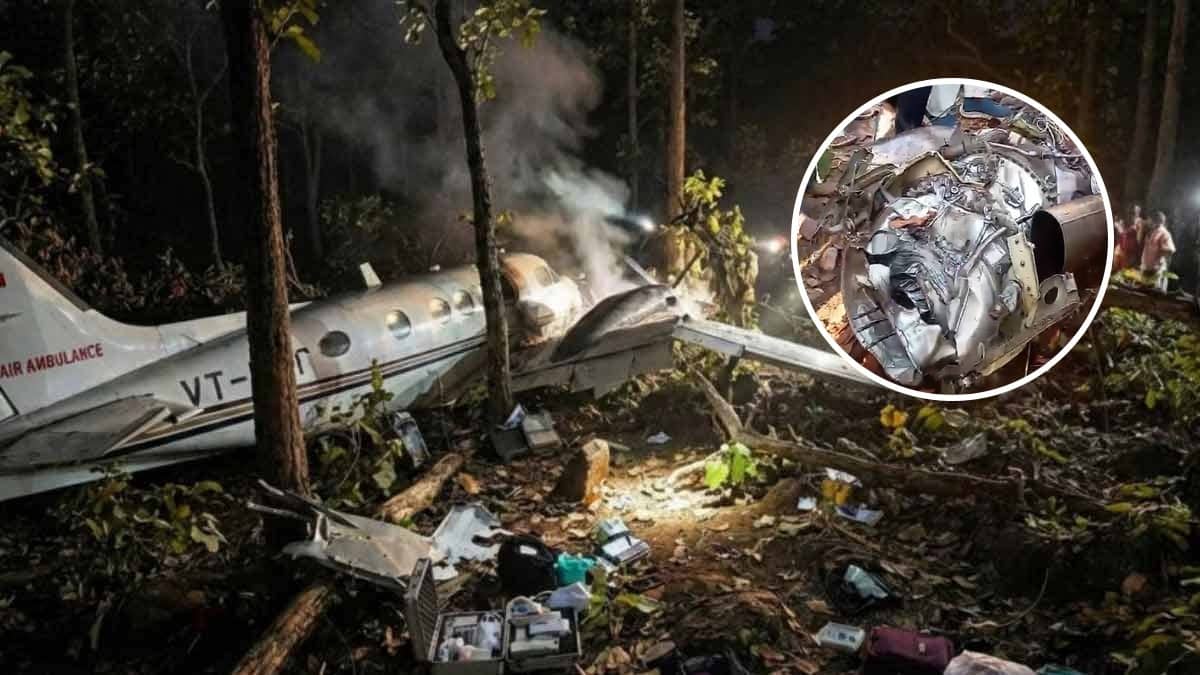 Engine Found 200 Meters Away From Wreckage, Investigators Suspect Mid-Air Breakup in Jharkhand Air Ambulance Crash