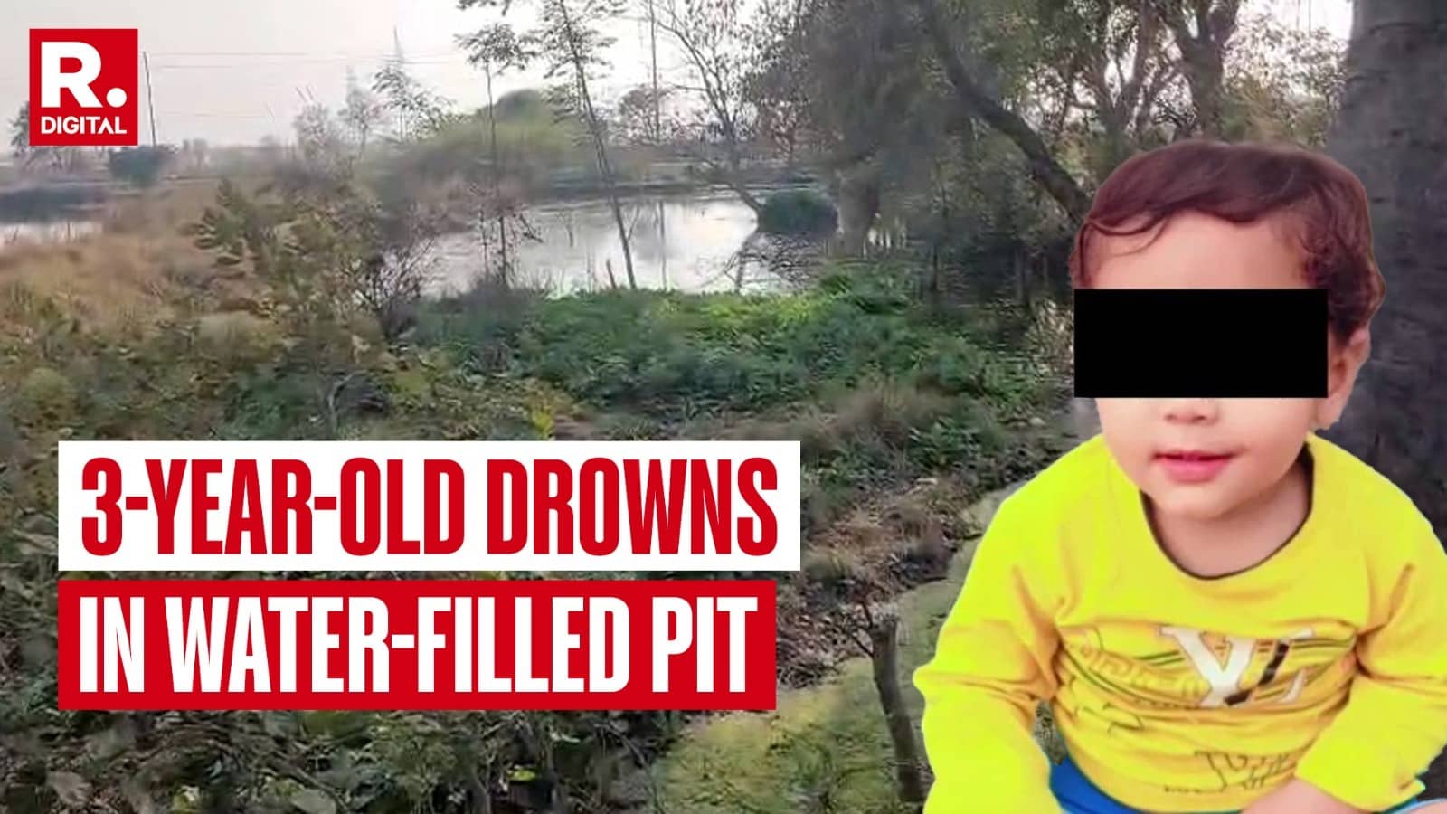 Janakpuri Horror Repeats: Out to Play, Three-Year-Old Drowns in Water-Filled Pit in Greater Noida