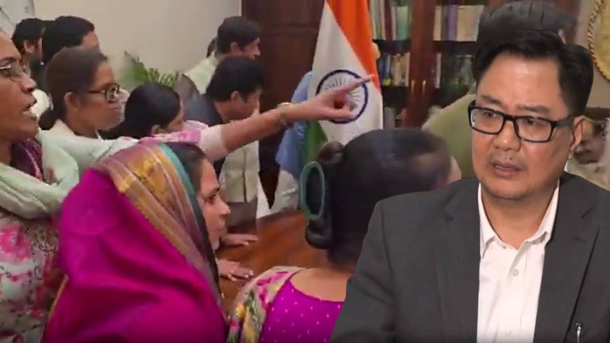 Kiren Rijiju Shares Video Claiming Congress MPs Abused Lok Sabha Speaker, Threatened PM