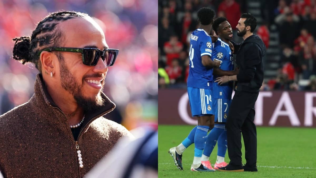 Lewis Hamilton Voices Support For Vinicius Jr. After Alleged Racism Incident In Real Madrid’s Win Against Benfica
