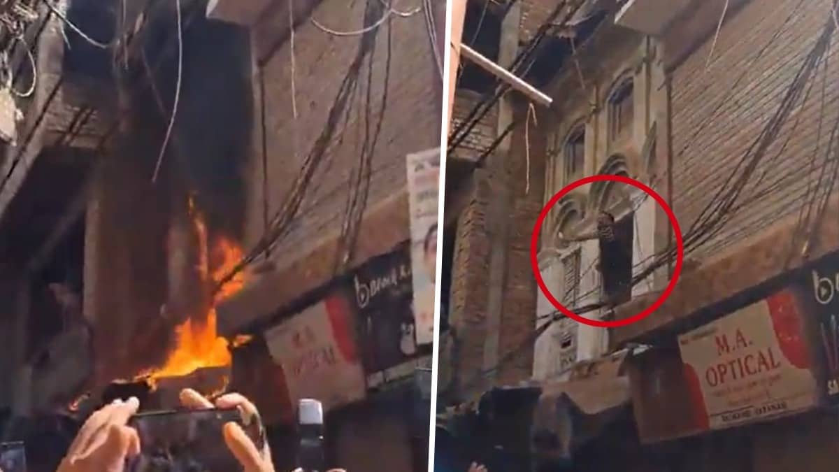 Man Pours Petrol, Then Sets Own Shop On Fire Over Demolition Drive In Varanasi’s Dalmandi | VIDEO