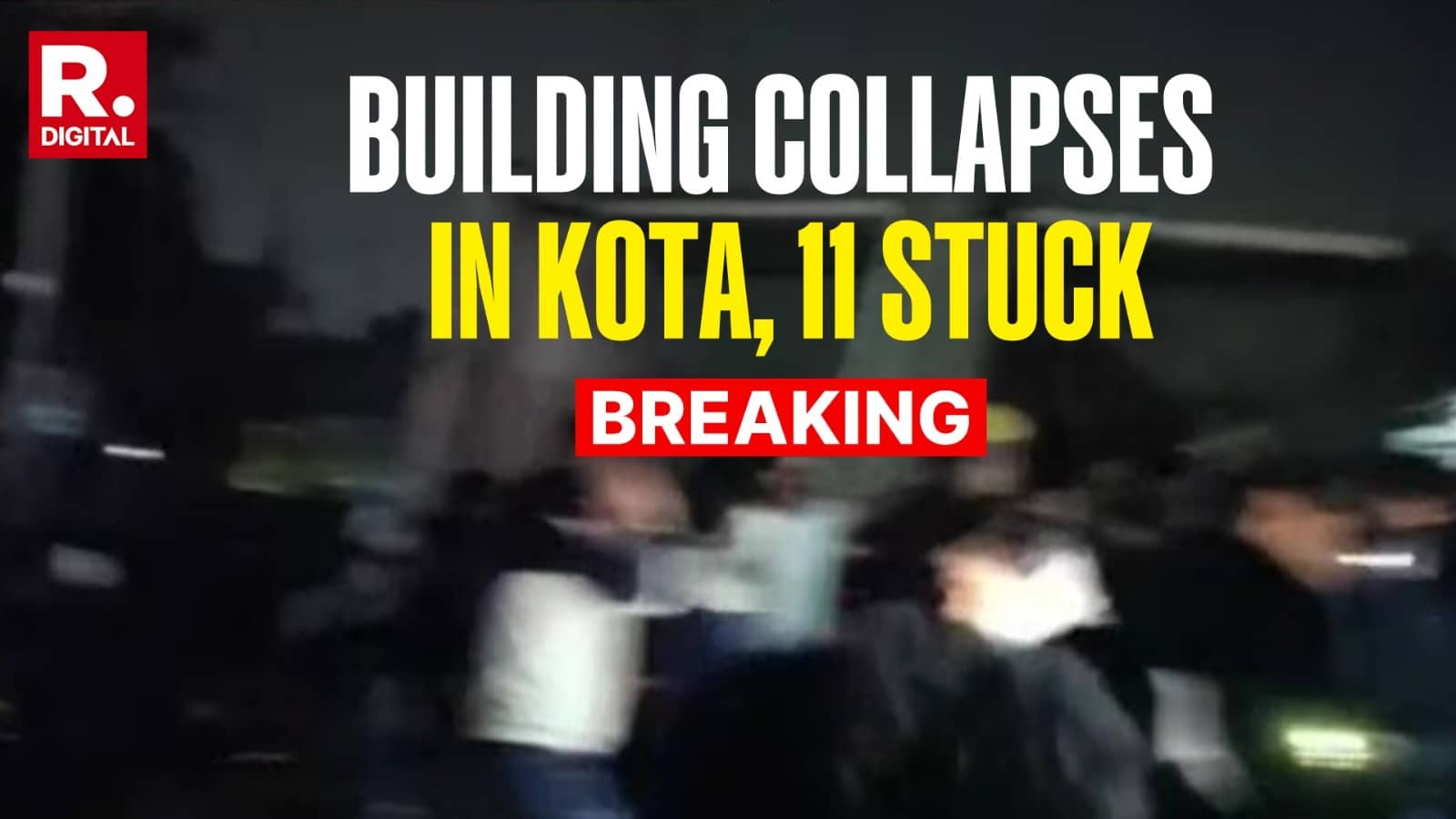 Multiple People Trapped As Building Collapses In Kota’s Indira Vihar, Rescue Efforts Underway