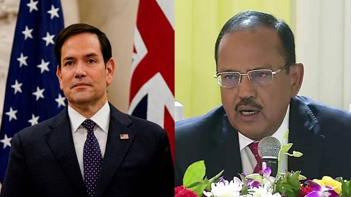 ‘No Such Meeting or Visit Taken Place’: MEA Slams Media Report Alluding Meeting Between NSA Doval, Marco Rubio