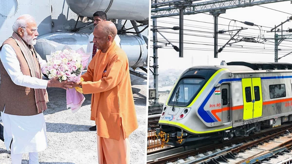 BREAKING: PM Modi Flags Off Meerut Metro and Namo Bharat Train From Shatabdi Nagar Station