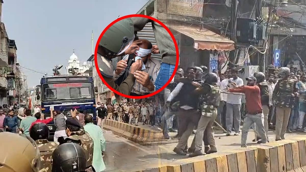 ‘Shirtless Protest’ Row: BJP-Congress Workers Clash in Indore, Stones Pelted Amid Nationwide Protests Over AI Summit Ruckus