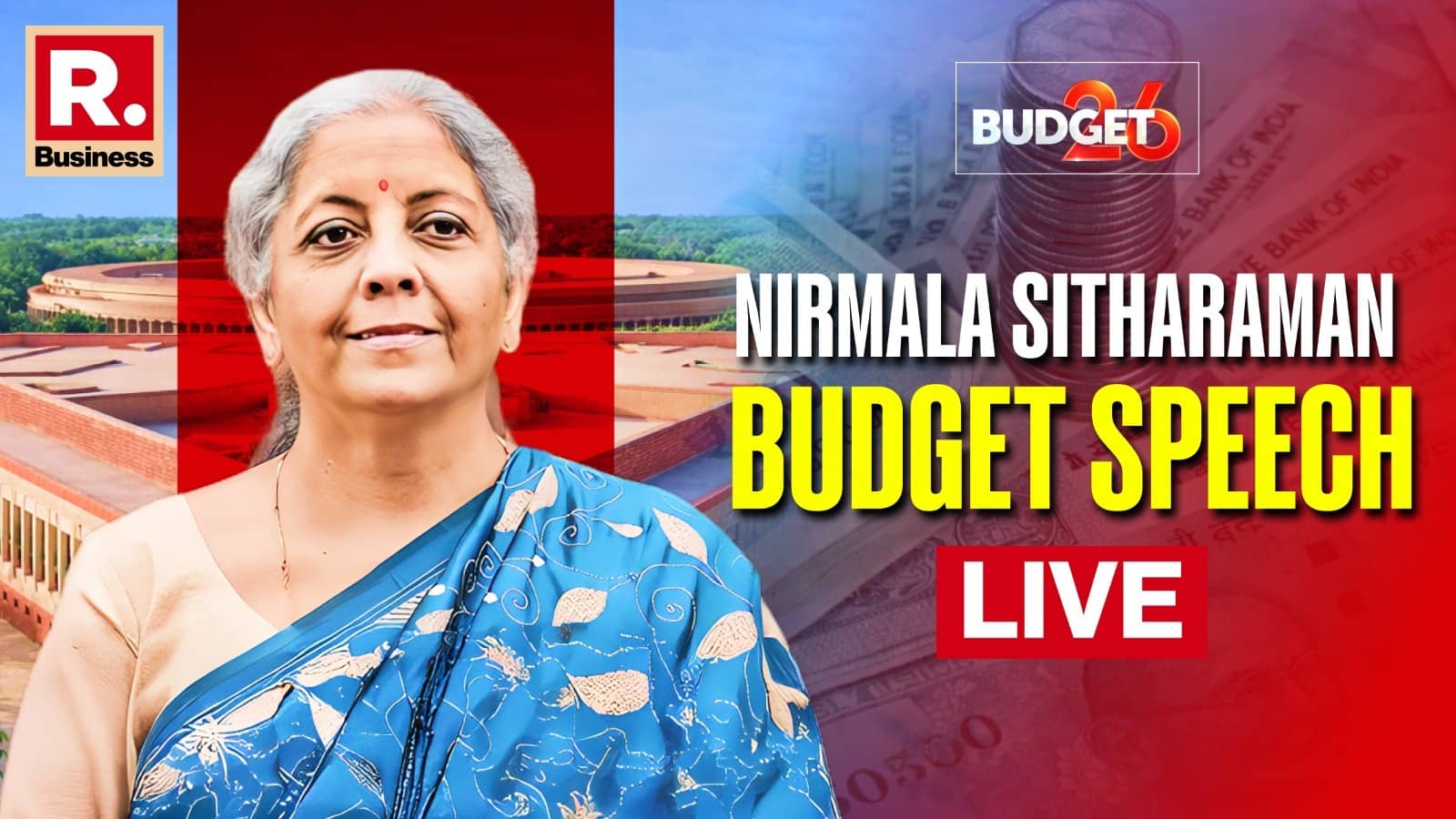 Nirmala Sitharaman Union Budget 2026 Speech LIVE: Big Expectations On Defence Boost And Tech Push. Will Middle Class Get Any Relief?