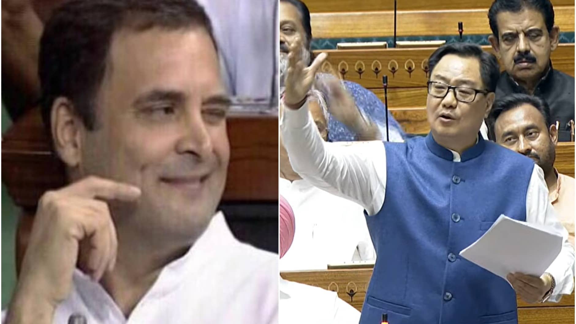 ‘Aankh Maarta Hai…’: Rijiju Takes Jibe At Rahul Gandhi, Says ‘He’s Not A Serious Leader’