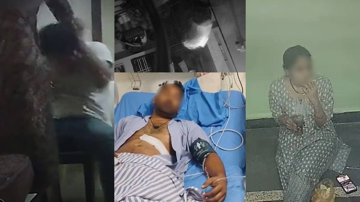 Bhopal Shocker: Woman Attacks Sleeping Husband with Blade, Video Goes Viral