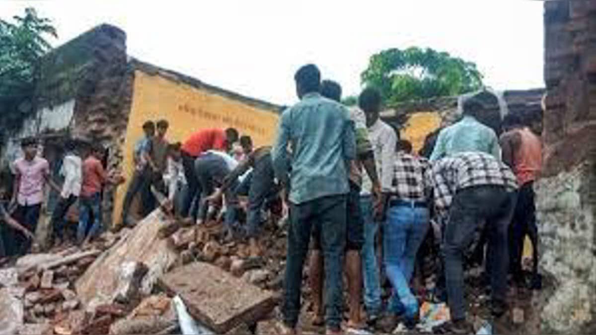 Government School’s Roof Collapses In Rajasthan’s Bharatpur; Students Escape Injury As Teacher Evacuates 40 Students