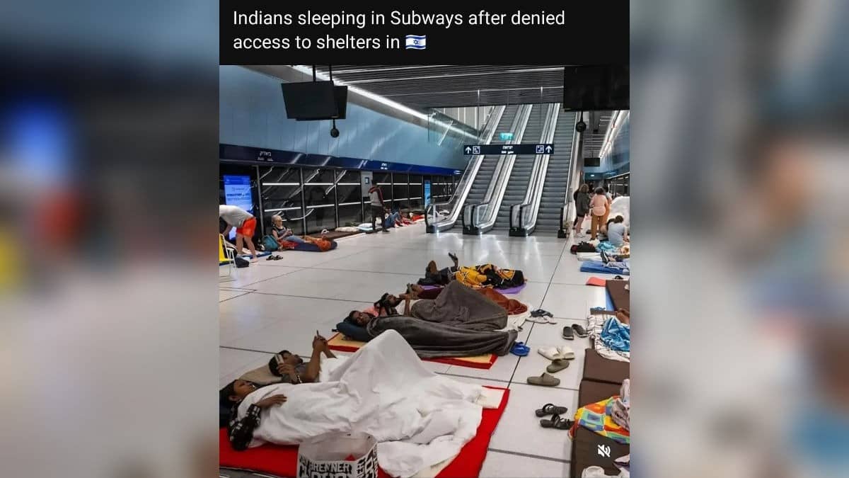 Indians Sleeping On Subway Stations After Shelter Denied In Israel Amid War? Here’s The Truth