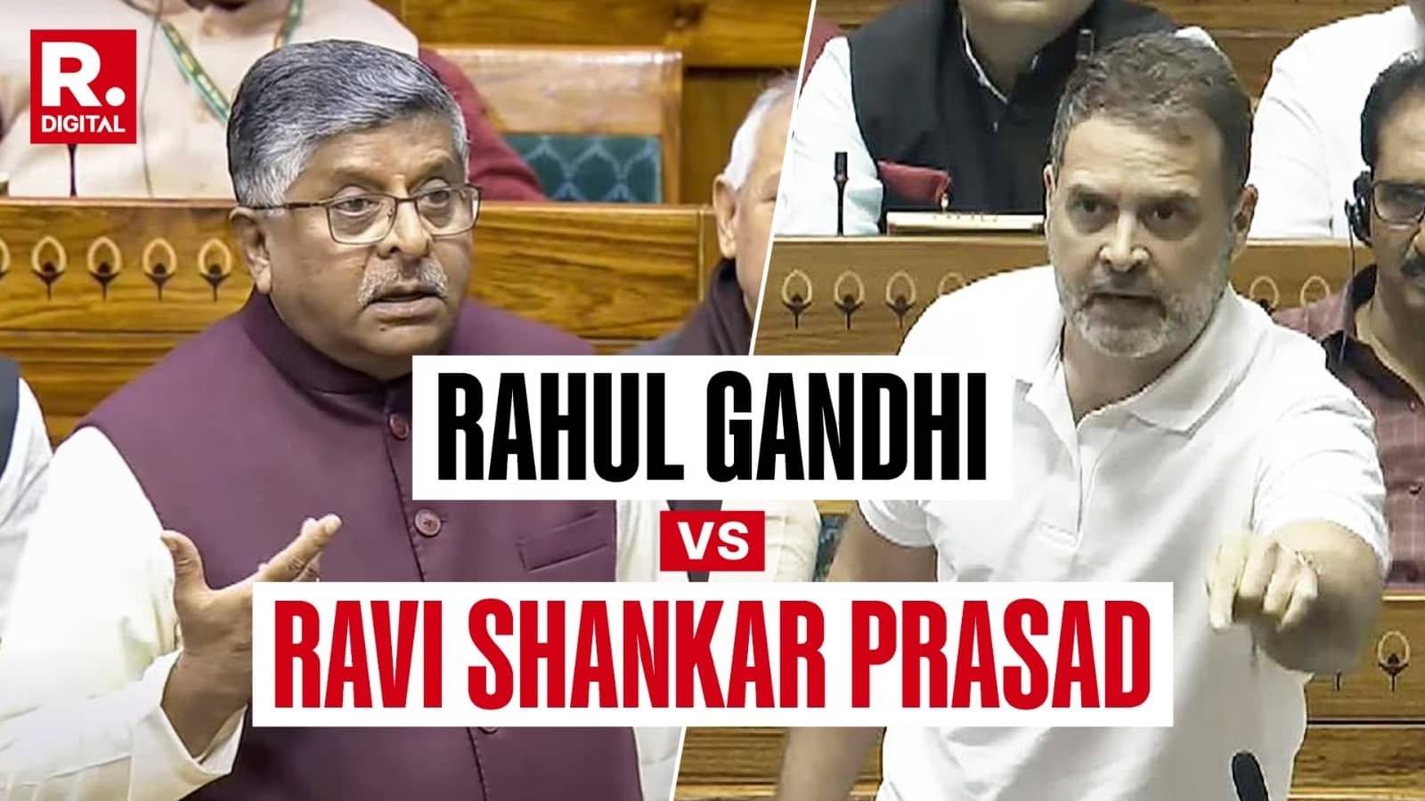‘Know Your Duty’: Ravi Shankar Prasad Schools Rahul Gandhi in Parliament as LoP Reiterates ‘PM Compromised’