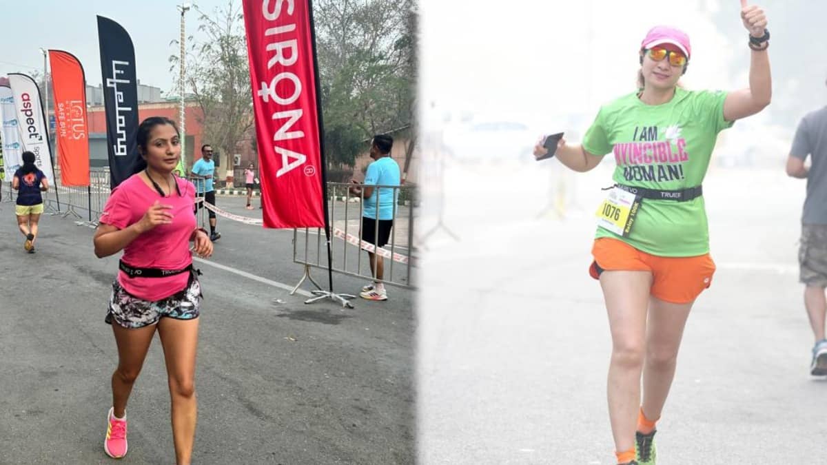 Four Lady Officers From Armed Forces Medical Services Shine At Pinkathon Ultra Delhi