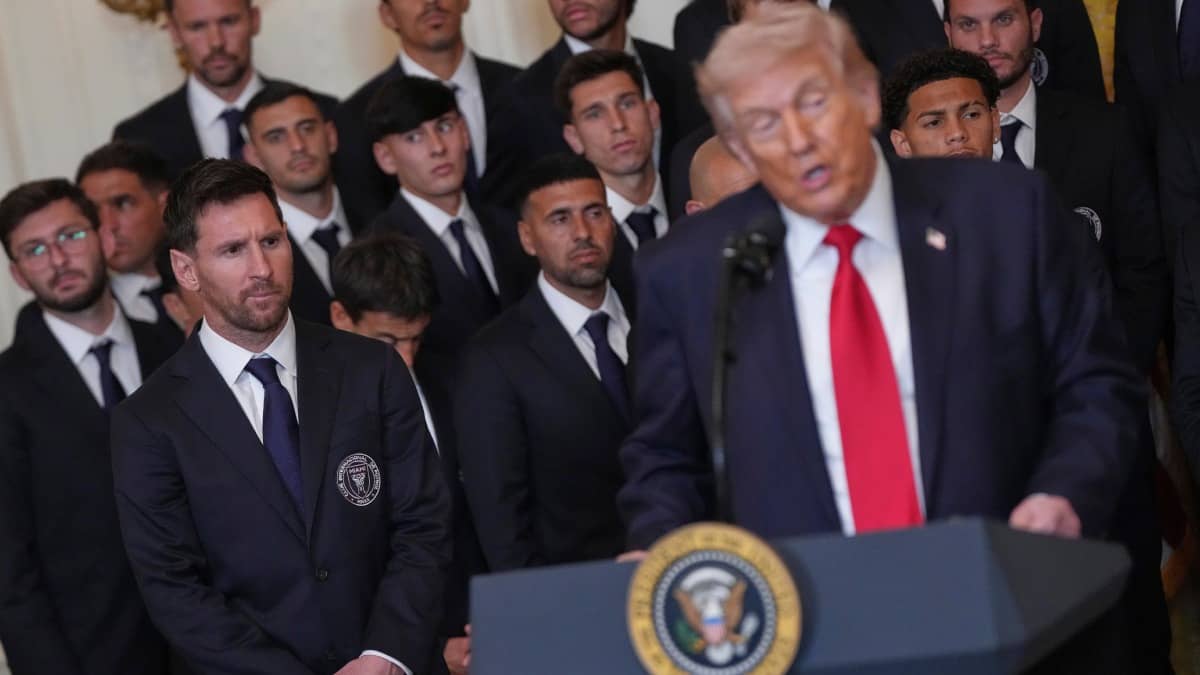 Lionel Messi & Inter Miami Caught Off Guard During Donald Trump’s Speech On Iran Attack At White House; Team Spotted Awkwardly Applauding