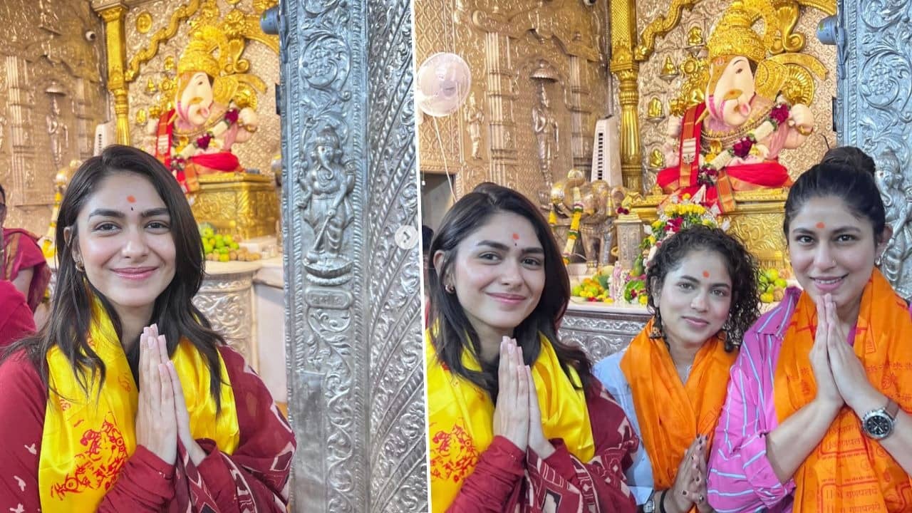 Mrunal Thakur Seeks Blessings At Iconic Shreemant Dagdusheth Halwai Ganpati Temple In Pune, Shares Spiritual Moments