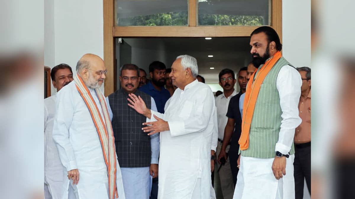 ‘Golden Chapter’ In State’s History: Amit Shah Welcomes Nitish Kumar’s Return To National Politics After He Files Rajya Sabha Nomination