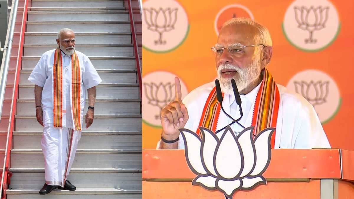 PM Modi’s Classic Kerala Look in Palakkad: Crisp White Mundu, Kasavu Stole with Golden Edging