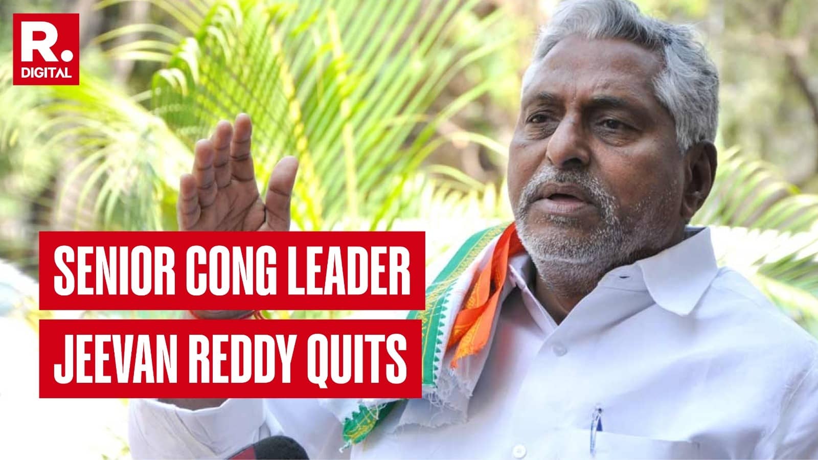 Senior Congress Leader Jeevan Reddy Quits Party, Ends 42-Year-Old Association
