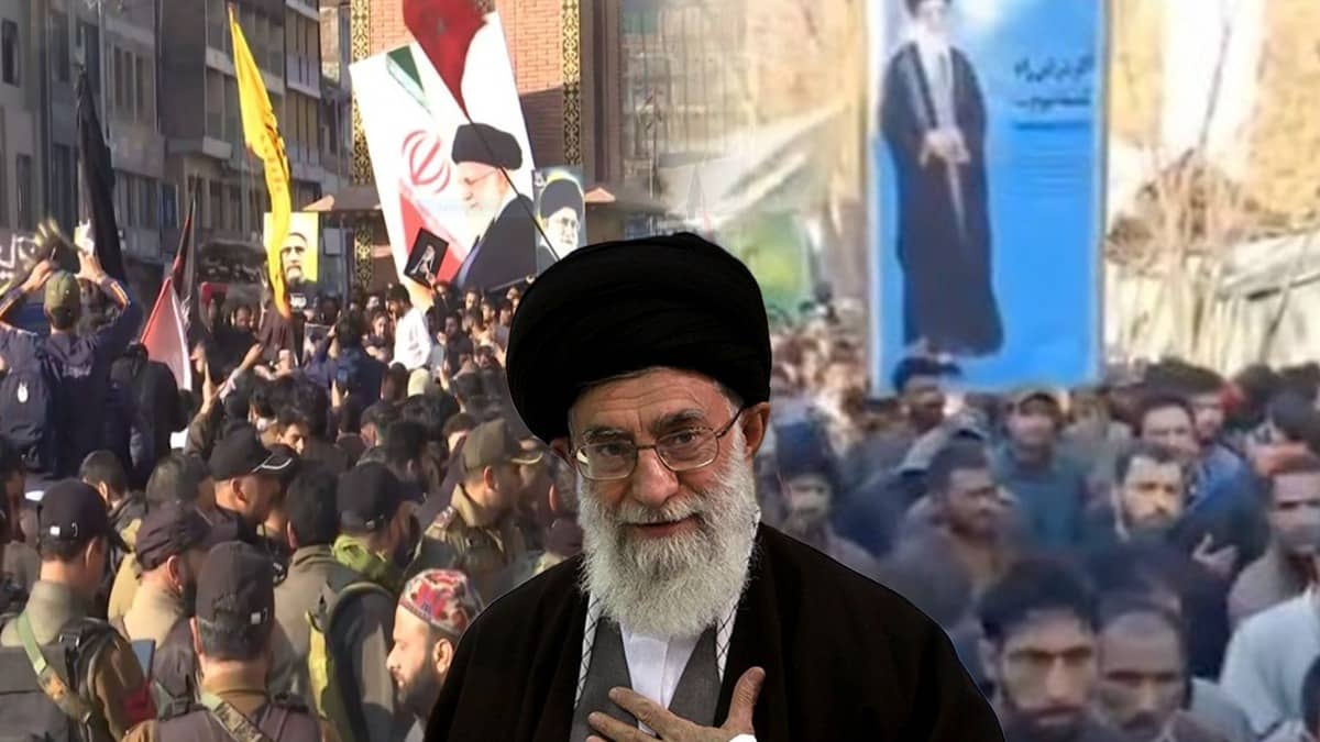 BREAKING NEWS Pro-Khamenei Protests in Srinagar: Thousands Clash with Police, Stone Pelting Reported