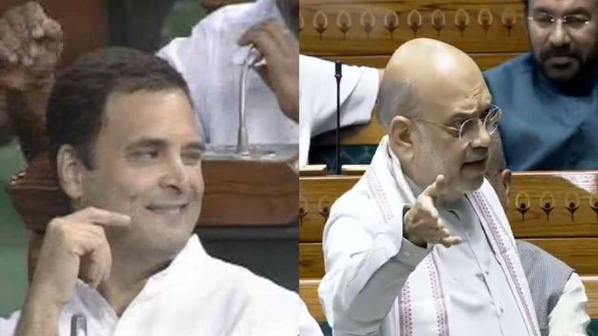 ‘When It’s Time To Speak He Leaves For Germany, England’: Amit Shah Shreds Rahul Gandhi, Says He Winks, Blows Kisses in Parliament