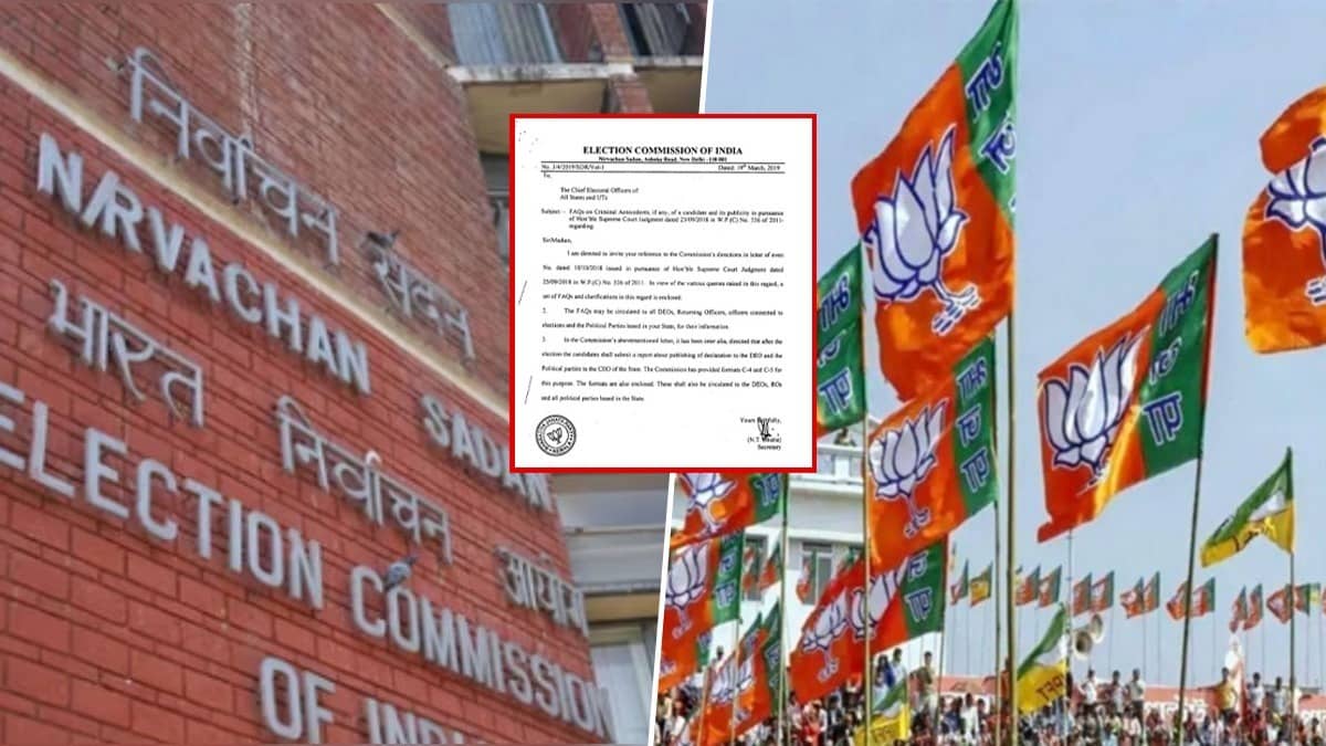 Election Commission Letter With BJP Seal Triggers Political Row In Kerala, Poll Body Blames ‘Clerical Error’; Suspends Officer