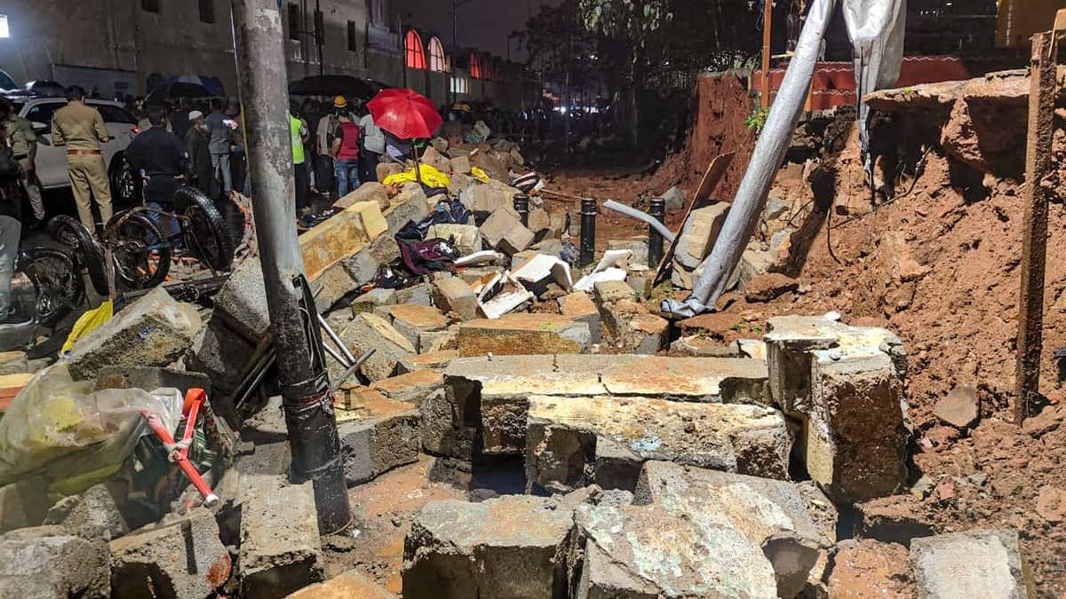 Bengaluru Wall Collapse: 7 Killed, Including 3 Children As Wall Crumbles Near Bowring Hospital