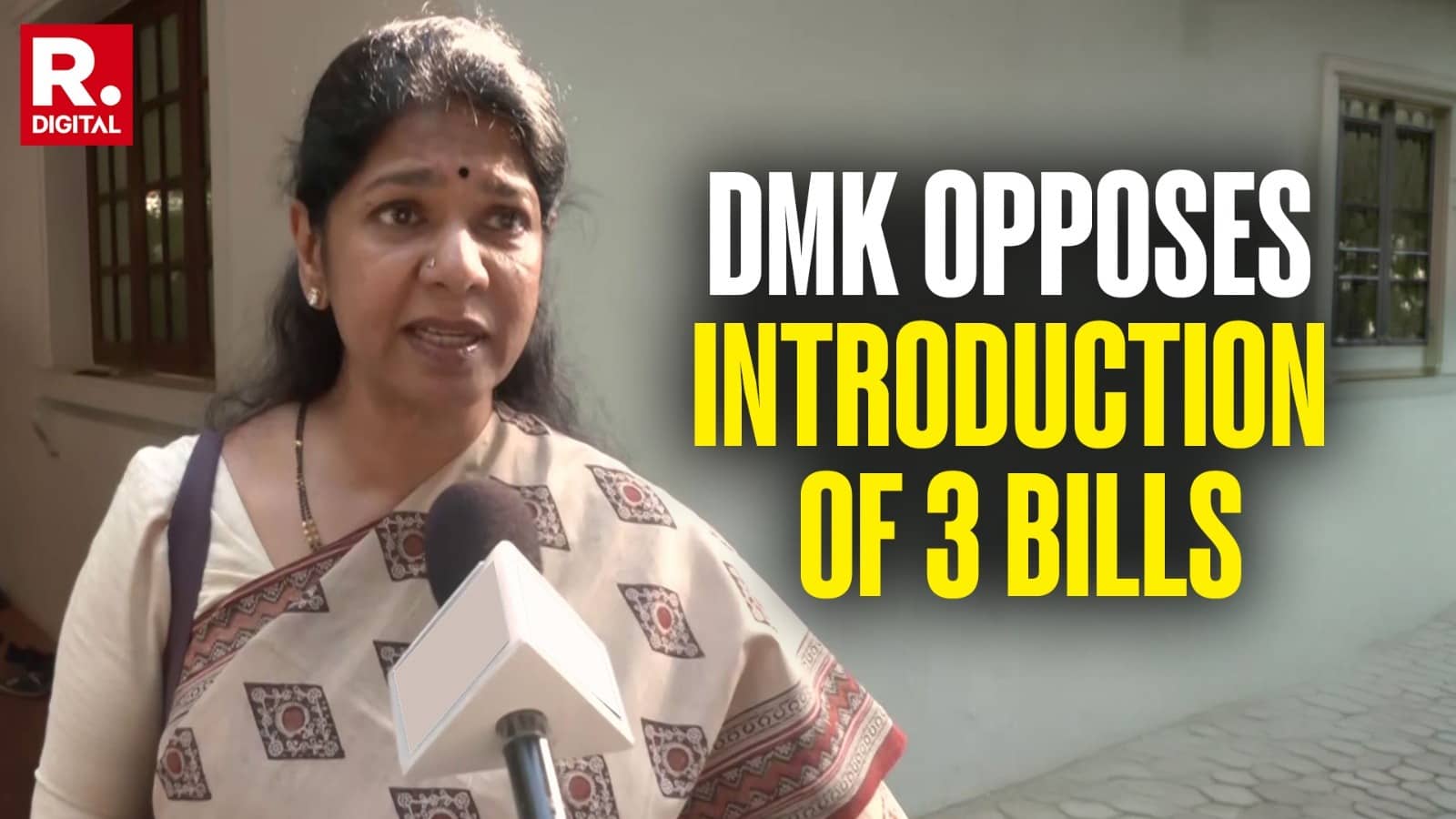 DMK’s Kanimozhi Moves Motion in Lok Sabha Opposing Three Bills Amid Row Over Delimitation