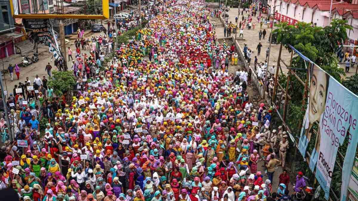 Protest Rally Turns Tense In Imphal; Tear Gas Fired, Internet Suspended In 5 Districts