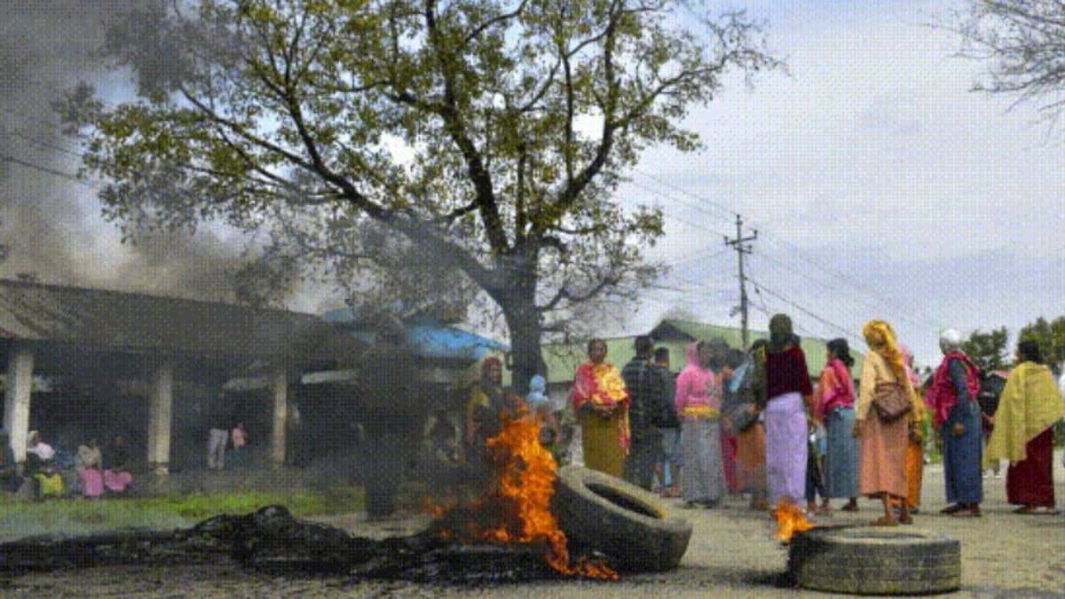 ‘Go Back Central Forces’: Protests Erupt Outside Manipur Assembly Against Killing Of 2 Children