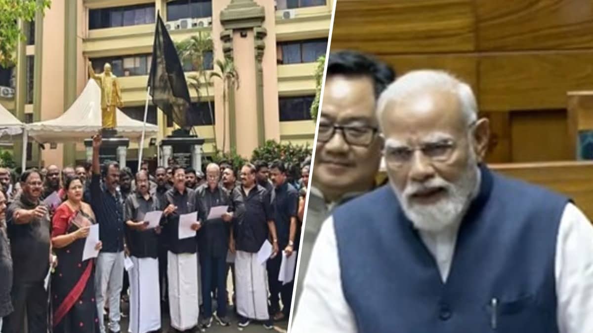 ‘Kala Tika Lagane Ke Liye Dhanyawad’: PM Modi’s Witty Jibe at Black-Clad Opposition During Women’s Reservation Bill Debate